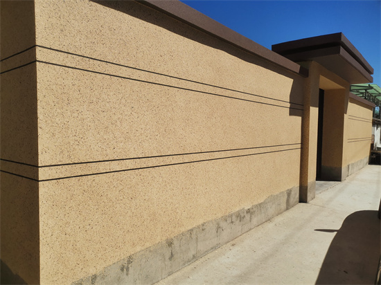 北京順義田家營自建房外墻水包砂裝飾